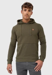 Indicode Kapuzenpullover Franz Dunkelgrün/Khaki