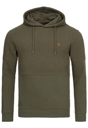 Indicode Kapuzenpullover Franz Dunkelgrün/Khaki