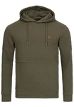 Indicode Kapuzenpullover Franz Dunkelgrün/Khaki