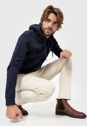 Indicode Kapuzenpullover Franz Hellblau/Blau/Beige