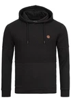 Indicode Kapuzenpullover Franz Schwarz/Braun/Rosa
