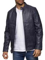 Tazzio Lederjacke Biker-Look Two-in-One Hoodie Style (19710) 19710