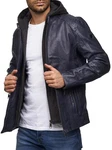 Tazzio Lederjacke Biker-Look Two-in-One Hoodie Style (19710) 19710