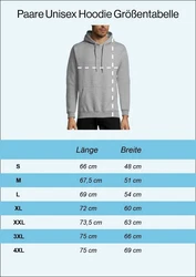 Couples Shop Kapuzenpullover King & Queen Hoodie Partner Look Rosa/Grau/Silber