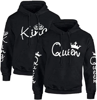 Couples Shop Kapuzenpullover King & Queen Hoodie Partner Look