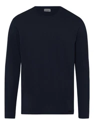 Hanro Longsleeve Living Shirts Dunkelblau/Blau
