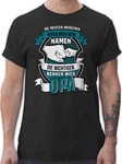 Shirtracer T-Shirt Die meisten Menschen nennen mich beim Namen Opa Grau/Schwarz/Dunkelgrün/Grün