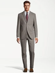 SteffenKlein Anzug SLIM FIT Braun/Grau/Beige/Lila