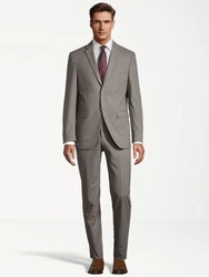 SteffenKlein Anzug SLIM FIT Braun/Grau/Beige/Lila