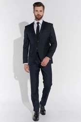 SteffenKlein Anzug SLIM FIT Dunkelblau/Hellblau/Blau