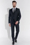 SteffenKlein Anzug SLIM FIT Dunkelblau/Hellblau/Blau