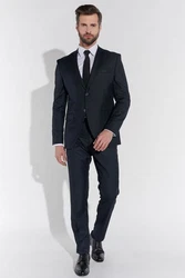 SteffenKlein Anzug SLIM FIT Dunkelblau/Hellblau/Blau