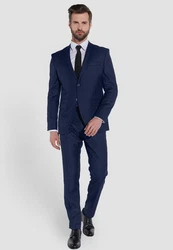 SteffenKlein Anzug SLIM FIT Dunkelblau/Hellblau/Blau