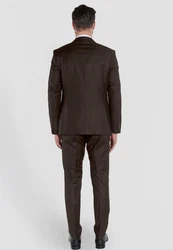 SteffenKlein Anzug SLIM FIT Dunkelbraun/Dunkelgrün/Braun/Khaki/Grau