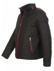 Hollert Lederjacke Armano Herren Übergangsjacke Rot/Dunkelgrau/Dunkelrot