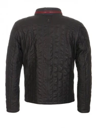 Hollert Lederjacke Armano Herren Übergangsjacke Rot/Dunkelgrau/Dunkelrot