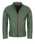 Hollert Lederjacke Armano Herren Übergangsjacke Dunkelgrün/Grün