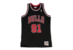 Mitchell & Ness NBA Swingman Jersey Dennis Rodman Chicago Bulls rot/schwarz/wei