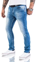 Rock Creek Slim-fit Jeans Herren Blau (M21)