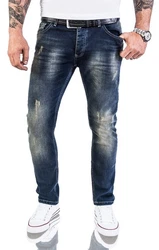Rock Creek Slim-fit Jeans Herren Blau
