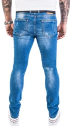 Rock Creek Slim-fit Jeans Herren Blau