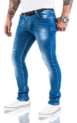 Rock Creek Slim-fit Jeans Herren Blau