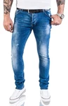 Rock Creek Slim-fit Jeans Herren Blau