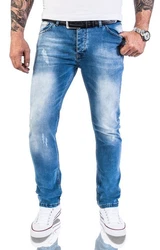 Rock Creek Slim-fit Jeans Herren Blau