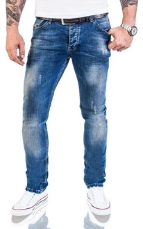 Rock Creek Slim-fit Jeans Herren Blau (M21)