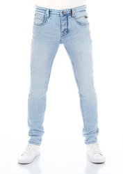 riverso Herren Jeans Hose RIVCaspar Slim Fit Jeanshose Hellblau