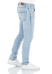 riverso Herren Jeans Hose RIVCaspar Slim Fit Jeanshose Hellblau