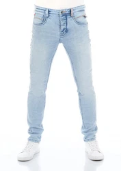 riverso Herren Jeans Hose RIVCaspar Slim Fit Jeanshose Hellblau