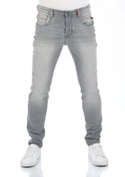 riverso Herren Jeans Hose RIVCaspar Slim Fit Jeanshose Hellgrau/Grau