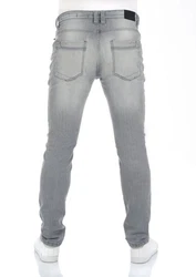 riverso Herren Jeans Hose RIVCaspar Slim Fit Jeanshose Hellgrau/Grau