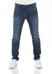 riverso Herren Jeans Hose RIVCaspar Slim Fit Jeanshose Dunkelblau/Blau/Hellblau