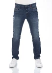 riverso Herren Jeans Hose RIVCaspar Slim Fit Jeanshose Dunkelblau/Blau/Hellblau