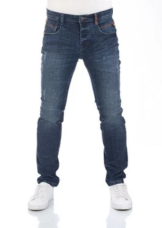 riverso Herren Jeans Hose RIVCaspar Slim Fit Jeanshose Dunkelblau/Blau/Hellblau