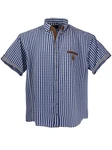 Lavecchia Kurzarmhemd 1129 Herrenhemd Jeansblau/weiss (1129)