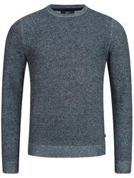 Jeff Strickpullover Crespo Dunkelblau/Grau