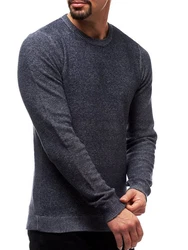 Jeff Strickpullover Crespo Dunkelblau/Grau