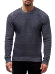 Jeff Strickpullover Crespo Dunkelblau/Grau