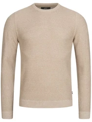 Jeff Strickpullover Crespo Beige/Khaki/Braun