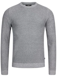 Jeff Strickpullover Crespo Dunkelgrau/Hellgrau/Grau