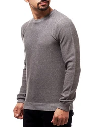 Jeff Strickpullover Crespo Dunkelgrau/Hellgrau/Grau