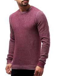 Jeff Strickpullover Crespo Dunkelrot/Bordeaux/Lila/Rosa