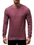 Jeff Strickpullover Crespo Dunkelrot/Bordeaux/Lila/Rosa