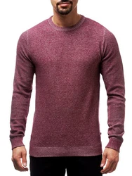 Jeff Strickpullover Crespo Dunkelrot/Bordeaux/Lila/Rosa