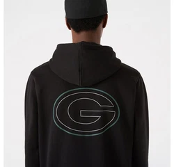 New Era Hoodie NFL OUTLINE Green Bay Packers schwarz