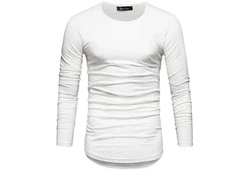 Amaci&Sons Rundhalsshirt FRISCO Langarmshirt Grau/Weiß/Creme
