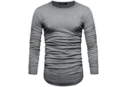 Amaci&Sons Rundhalsshirt FRISCO Langarmshirt Dunkelgrau/Grau/Dunkelgrün/Hellgrau